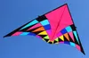 Воздушные змеи на открытом воздухе Fun Sport Toys 3,6 м/ 5 м многоцветная мощность Большой треугольник Kite RipStop Nylon Big для взрослых Good Flying с инструментами 0110