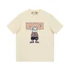 T-shirts pour hommes designer printemps nouveau T-shirt à manches courtes mode ins dessin animé lapin col rond haut Couple lâche YIS2