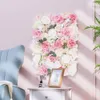 2PCS Artificial Hydrangea Flower Wall Panel For Filming Wedding Party Backdrop