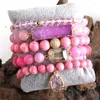 Strand RH créateur de mode Empire pierre Bracelet perlé naturel Dorp breloques 5 pc Bracelets ensembles pour femmes bijoux cadeau livraison directe