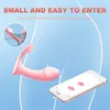 Vibrador de massageador para adultos para mulheres sem fio Bluetooth Dildo App Controle remoto Panties vibratórios vestíveis G Toys de sexo estimulador de clitóris de ponto