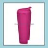 Tumbler Doublelayer Tumbler glassata in plastica 22 once opachi BK con coperchi per la consegna a camme sportiva per esterni per la consegna in casa giardino cucina da pranzo dhcte