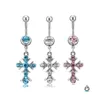 Navel Bell Button Rings D05503 3 Colors Aqua. Body Jewelry Nice Style Belly Ring 20 Pcs Mix Stone Drop Factory Price 1601 V2 Delive Otcyn
