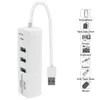 Hight Speed ​​3 Ports USB 3.0 Hub med Micro SD/TF -kortläsare Mini Multi USB Splitter Använd Power Adapter Multipla Expander -tillbehör för PC Computer Lapto