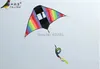 Cerfs-volants Sports de plein air amusants queue en spirale cerf-volant triangulaire 3D avec poignée et ligne bon vol 0110