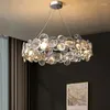 Ljuskronor nordisk modern unik design ljuskrona hem dekoration kristall ledande lampbelysning armaturer för sovrum vardagsrum foajén