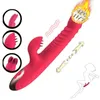 Sex Toy Massager Vuxen Massager Libo Intelligent uppvärmningsvibratorleksaker för kvinnlig dildo klitoris teleskopisk stimulator g spänning kraftfull slickande onanator