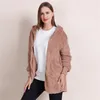 Manteau d'hiver en fausse fourrure pour femme, Cardigan, veste longue sur les deux côtés, portant Faur Teddy Antifur chaud 230109