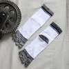 Men's Socks 5 Pairs Trendy Five Finger Men Boy Spring Autumn Pure Cotton Korean Retro Patchwork Crew With Toes Calcetines Hombre