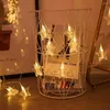 Strings Heart/Star Po Clip LED String Lights Christmull Decoration Fairy Party Room Wall Garland