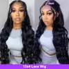 Nxy Lace Wigs 13x6 Hd Transparent Frontal for Women Pre Plucked Brazilian Human Hair Body Wave 13x4 Front Hair Wig 230106