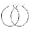 Hoop Earrings FIREBROS Trends Women Stainless Steel 70mm Big Circle Gold Silver Color Drop