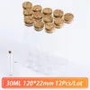 Storage Bottles 120 22mm 30ml Glass Bottle With Cork Test Tube Stopper Spice Container Simple Jars Vials DIY Practical Craft 12pcs/Lot