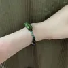 Strand Retro Imitation Olive Jade Bamboo Bracelet Female Chinese Style Handmade Beaded Couple Fashion Gift Jewelry