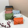 Brieftaschen PU Leder-ID-Halter für Frauen Karte Multi-Slot Mode koreanische tragbare Geldbeutel Wallet Carteras Para Mujer Feste Farbe