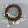 Dekorativa blommor A63i Spring Wreath Artificial Peony för alla säsonger runt ytterdörren Farmhouse Wall Outdoor Decoration