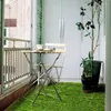 Tapis d'herbe à fleurs décoratives, 2 tailles, gazon de jardin réaliste, paysage de pelouse intérieur et extérieur pour Patio, Faux synthétique épais