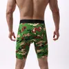 Underpants 4PCS/Lots 5XL Mens Underwear Camouflage Long Boxer Shorts Seamless Breathable Sports Workout Trunks Sleep Bottoms