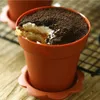 Gift Wrap Flowerpot Cake Cups With Lid Shovel Scoop Bottom Tray Plastic Lids Yogurt Cup Dessert Container Ice Cream Mousse 230110