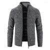 Cardigãs de xale masculinos de xale masculino e outono Cardigans Slim Fit Butter Knit Black Sweater Cardigan Cardigan