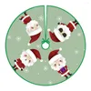 Kerstdecoraties 1 pk 90 cm boomrok Basis vloer Mat Kerstmis Bodem ornament Santa Patroon Decor Jaar 2023