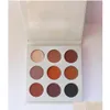 Lidschatten Make -up 9 Farbe Bronze Lidschatten Palette gepresste Pulverpaletten leicht zu tragen.