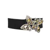 Belts White Rhinestone Waist Belt For Women Ladies Elastic Band Colorful Crystal Bead Corset Strap Dress Accessories DP50