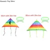 1PC Neue Lange Schwanz Regenbogen Outdoor s Fliegende Spielzeug Für Kinder Kinder Die Ist Kommen Mit 30M Kite string 0110