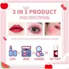 Lip Gloss Moisturizing Waterproof Stain Cheek Dualuse Rouge Red Blush Natural Lasting Makeup Not Easy To Fade Lipstick Drop Delivery Dhn1C