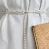 Belts Women Dress Pearl Chain Belt Wedding Slim Girdle Waist Strap