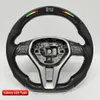 Car Styling Driving Wheel Carbon Fiber LED Steering Wheels For Mercedes Benz E C CLS W218 W212 W204 W207 Class Auto Part Systems