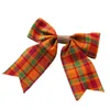 Kerstdecoraties Handgemaakte Vintage Bows Bows Buslap Classic Style Holiday voor feestzaal decoratie