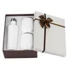 Mokken Winebottle mok set met twee 12oz wijntuimelaars roestvrijstalen flessen ei gevormd aangegeven vacuüm glazen sets cadeau lls117wll drop dhjez