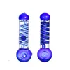 Freezable mini glycerin coil hand pipe sundries tobacco small smoking spoon pocket cool handpipes