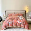 Bedding Sets 2023 Long Staple Cotton Digital Printing Of American Flower Set Bed Sheet Duvet Cover 4PCS