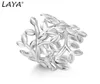 Laya 925 Sterling Silver Band Ring للنساء غير منتظمات تصميم فريدة من الفضة الموضة الأصلية المجوهرات المحايدة 2022 Trend8633191