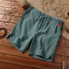 Мужские шорты Summer Loose Men Hip Hop Casual Mens Cotton Linen Lense Rethable Short Pant Plus Size мужской 230110