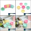 Cake Tools 12 PCS Sile Cupcake Cup Tool Bakeware Bakning M￶gel och muffin f￶r DIY med slumpm￤ssig f￤rg Drop Delivery Home Garden Kitchen DIN OT7T0