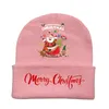Bollmössor män och kvinnor föräldrar barn baseball cap höst vinter tecknad söt julmönster stickat hatt mode dussin