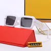 Lunettes de soleil de designer pour femmes pour femmes f carré les lettres d'or rétro de lunettes de soleil extérieures de la plage extérieure pour femmes pour hommes avec des lunettes de soleil avec top 1709