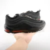 Designers 97s Running Shoe Mens Women Casual Shoes Triple Black White Red Silver Bullet Reflective Trainers Sneakers