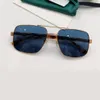 Square Metal Pilot Sunglasses for Men Gold Green Lens 0529 Designer Glasses outdoor UV400 Protection Eyewear with Box223y