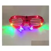 Máscaras de festa as persianas de moda forma led copos piscando iluminar as crianças brinquedos de natal decoração decoração brilho gb639 entrega de gota dhtfb