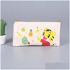 Bolsas de armazenamento sublimação em branco Canvas Zipper Lápis de lápis transferência de calor Diy Pintura bolsa Cosmética Droga Droga Home Dhhih