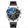 Orologi da polso Blu-ray Moda Uomo Orologio Orologi di lusso Digitale 3 Decorazioni Quadrante Spagna Orologio Multicolor Uomo Quarzo Reloj Hombre