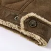 Herenjacks heren lederen jas dik fleece suède winter faux bont kraag fietser lagen mannen mode winddichte warme mannelijke overjas