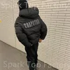 Ned Luxury Designer broderad brev Zipper Jacka Vinter Män och kvinnor varm bomullsrock Hip Hop High Street Tide Märke PR73