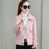 Kvinnors ullimitation Mink Velvet Coat 2023 Women Winter Jacka Korean Löst tjock kort överrock Slim Elegant Female Cashmere Tops W20