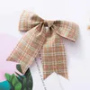 Kerstdecoraties Handgemaakte Vintage Bows Bows Buslap Classic Style Holiday voor feestzaal decoratie