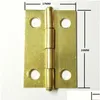 Furniture Accessories 200Pcs/Lot 17X24Mm 1 Inch Hinges Brass / Bronze Optional Wooden Box Parts Small Hinge Iron Flat Gift Craft Dec Dhjff